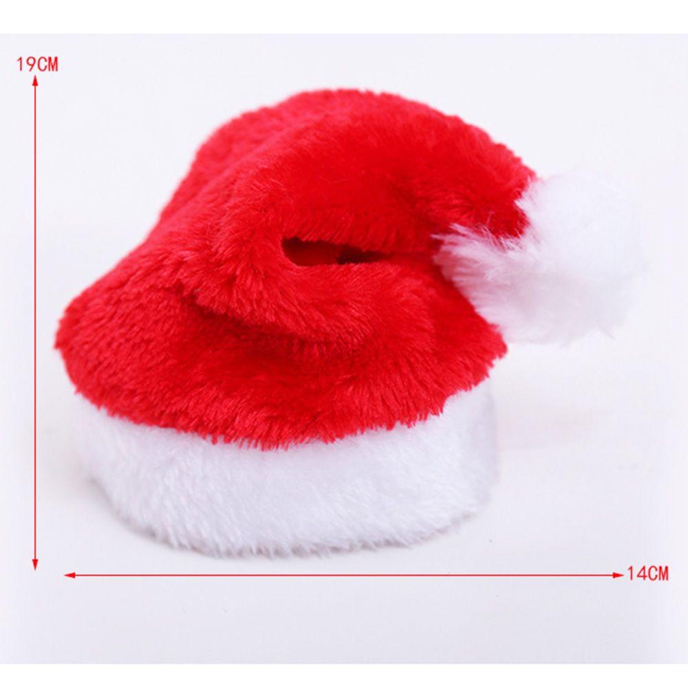 Costum Drăguț Roșu de Sărbătoare Pălărie Reglabilă pentru Pisici Câini Animale de Companie Crăciun Fericit Pălărie Animal Moș Crăciun