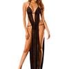 Женское сексуальное нижнее белье Babydoll Sleepwear Underwear Long Dress Nightwear + Briefs
