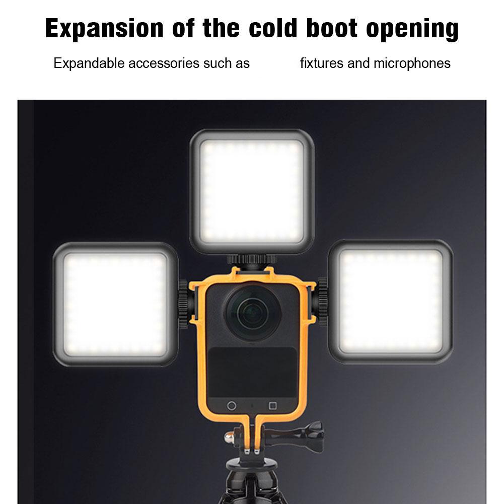 Expansion Frame For DJI OSMO 360 1/4 Screw Cold Shoe Interface Quick Release Protective Frame For DJI OSMO360 Camera Accessories