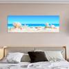Modern Seashells om White Beach Canvas Painting Summer Holiday Posters Prints Seascape Wall Art for Living Room Decor Unframe