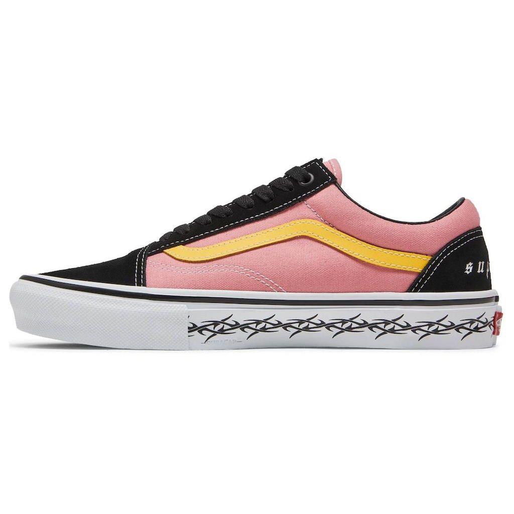 Supreme X Vans Old Skool Barbed Wire - Pink Unisex Sneakers Black VN0A5KRXB9P