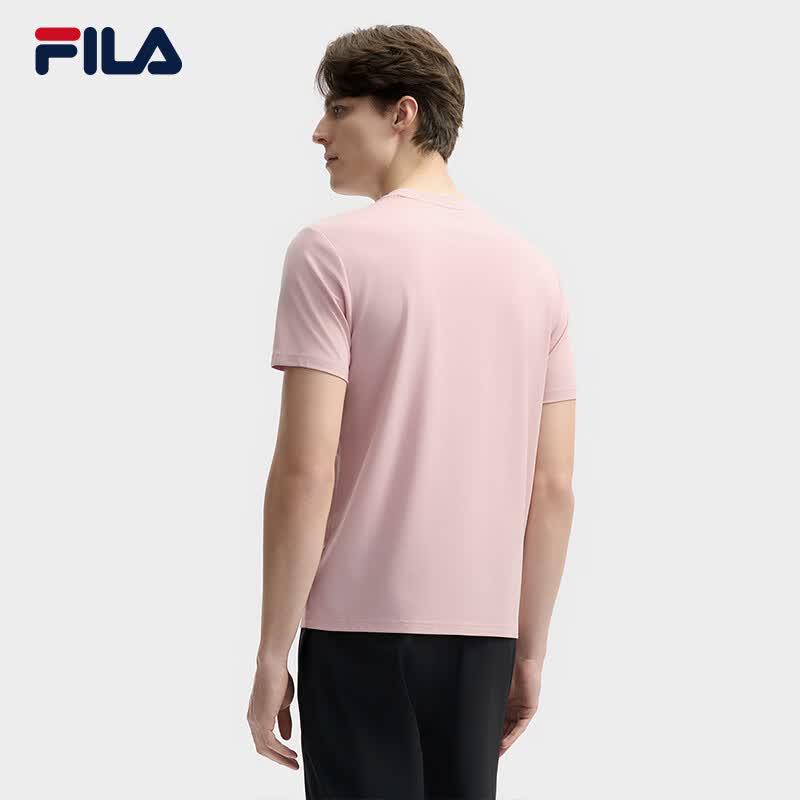 FILA Men's Knitted Short-Sleeve Cooling T-Shirt
