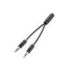 ELECOM Audio Conversion Cable female male x cable for using earphones with microphone with a (4-pole - 3-pole 2) 3.5mm [Conversion PC] AV-35A