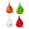 Hanging Bird Feeder Droplet Shaped Hummingbird Feeder with Perch Easy To Refill Hanging Feeder for Birds Outdoor Balcony Garden