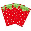50Pcs Red Pink Strawberry Goody Candy Treat Gifts Bags Summer Berry Theme Kid Birthday Party Favor Supplies Decorations