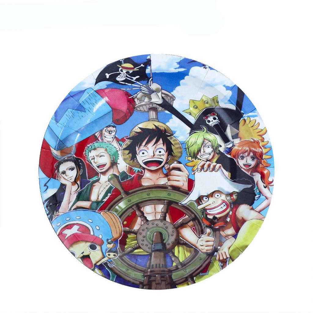One Piece Birthday Party Supplies: Disposable Tableware Set & Decorations
