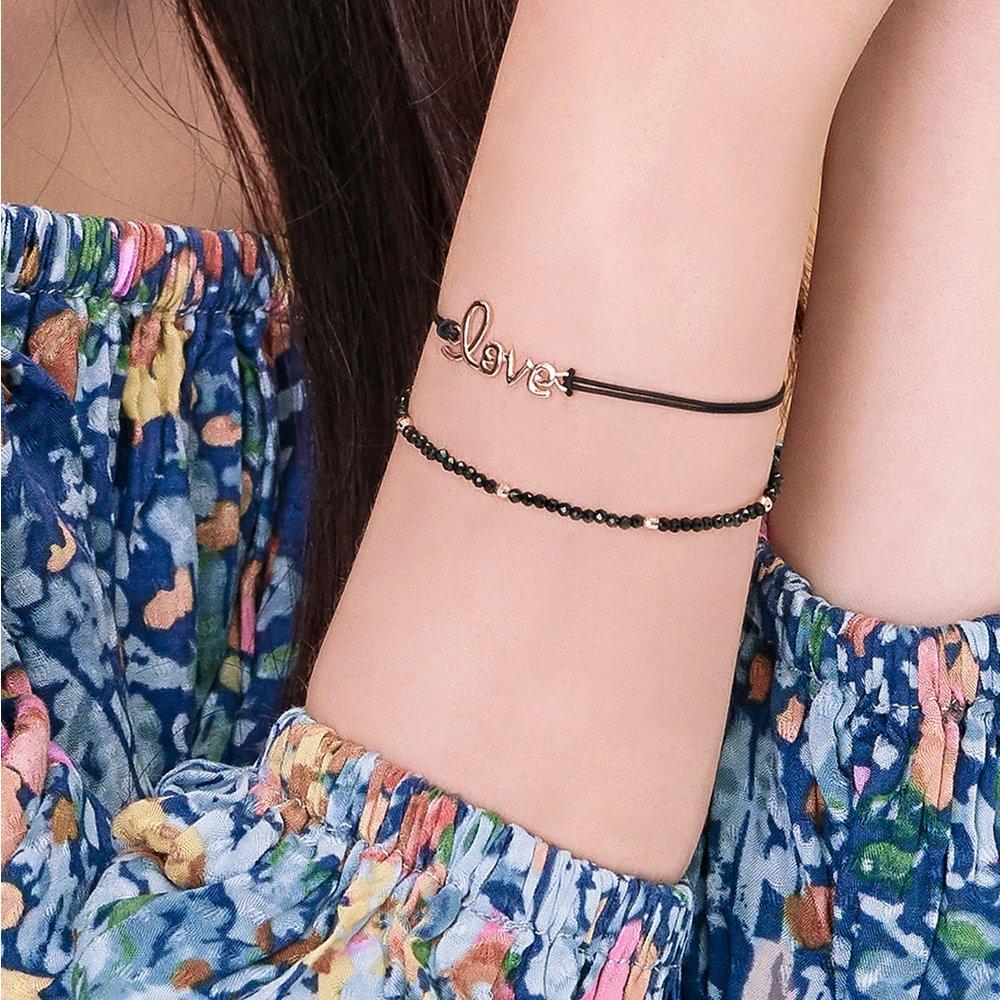 Jrosa 14K Spinel Raw Cut Ball Bracelet