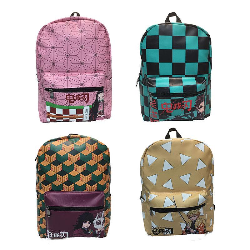 Japan cartoon comics Demon Slayer Fashionable and Unique Travel Backpack Student Shoulder Bag 0002 CLE