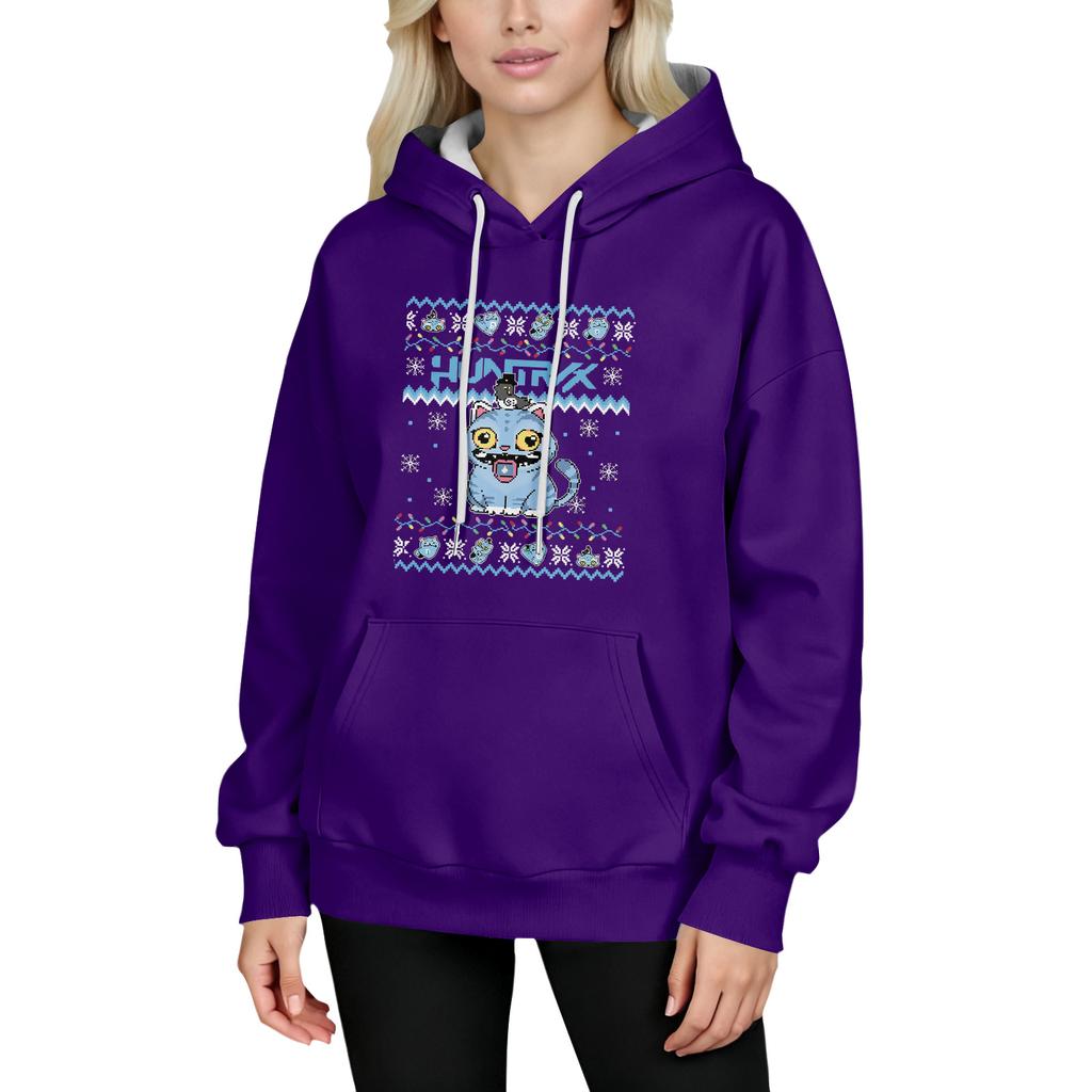 Women's Fashion Long-Sleeve Pullover Hoodie with Fun Movie-Inspired Prints