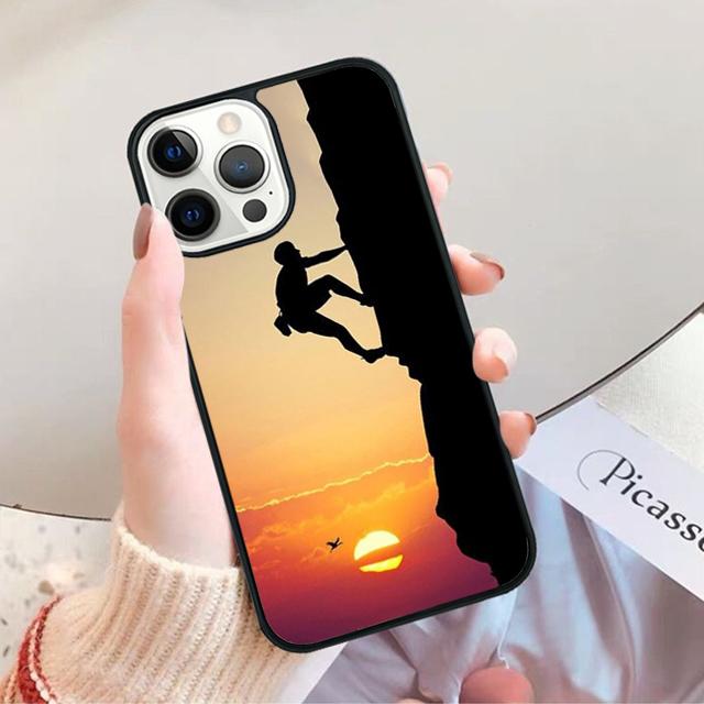 Mountain Climbing Phone Case for iPhone 17 Air 16 15 14 12 13 PLUS 11 PRO MAX Back Cover Fundas Shell
