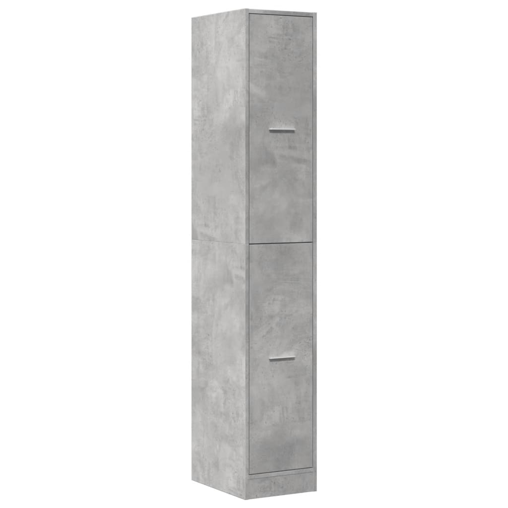 Apothecary Cabinet Concrete Gray 30x41x174.5 cm Engineered Wood