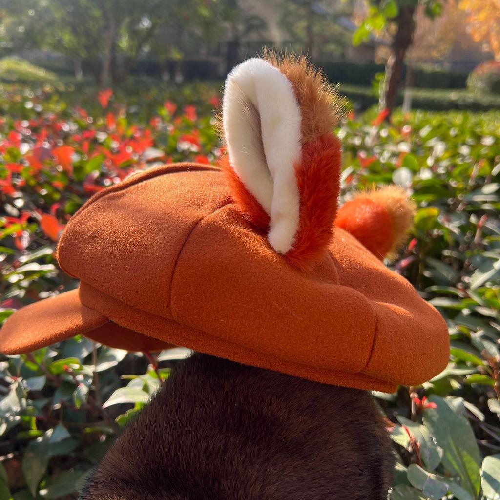 Zootopia Judy & Nick Cosplay Plush with Octagonal Beret and Plush Ears