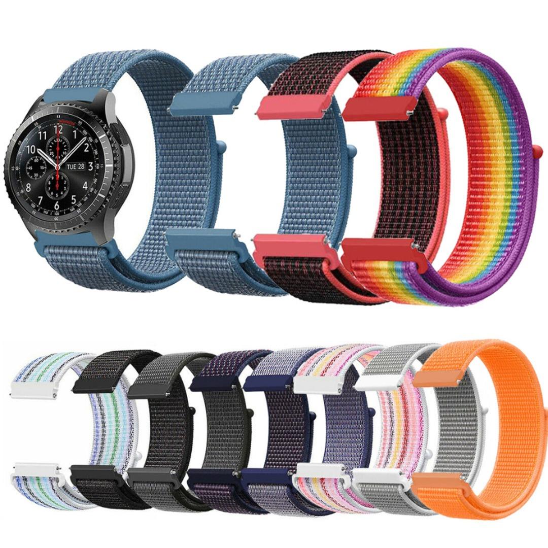 

Юаньшу Спортивный тканый нейлоновый ремешок для часов для Samsung Gear S3 Frontier / Classic 22 мм