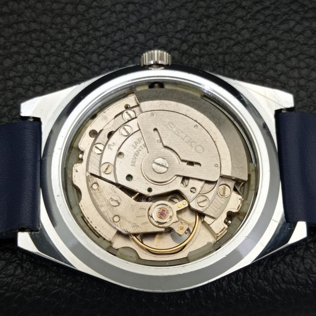 REFURBISHED VINTAGE SEIKO 5 AUTOMATIC 6309A JAPAN MENS BLUE DIAL WATCH a440892-4