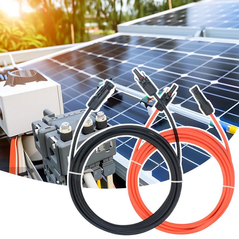 Flexible Photovoltaic Connection Extension Cable W12AWG/6mm 10AWG Solar Panel Cable Photovoltaic Wire For Home Outdoor Use