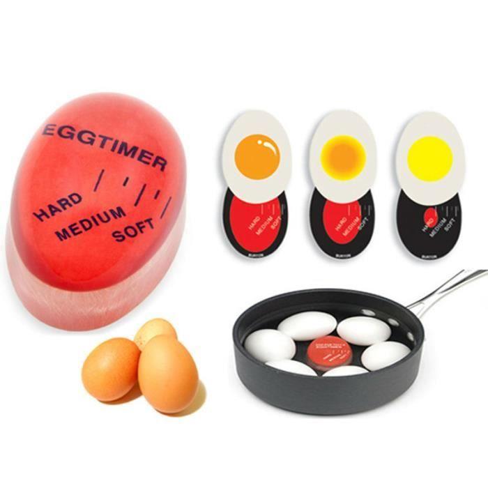 

EBUY® Minuteur oeuf cuisson parfaite à la coque mollets / dur change de couleur