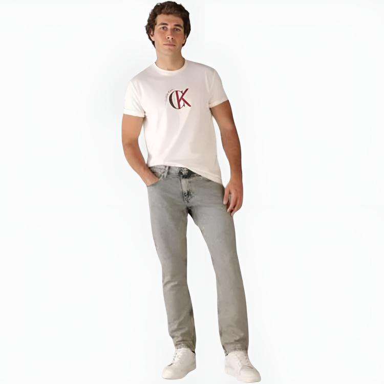 Calvin Klein Minimalist Summer Basic Casual Round Neck Short Sleeve T-Shirt Men tops 4RE829G