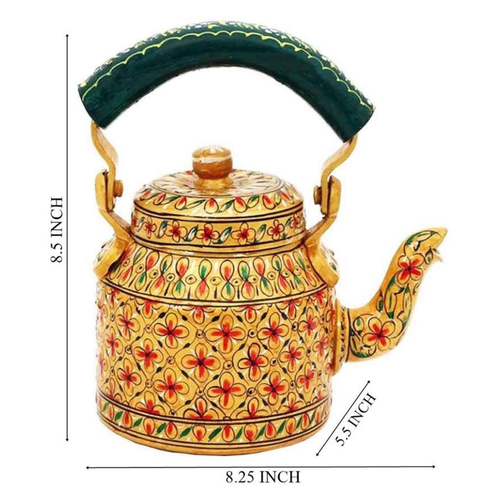 Ręcznie malowany wielokolorowy czajnik do herbaty