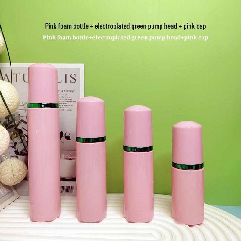 60ml Pink Travel Foaming Intimate Mousse Dispenser Bottle for Eyelash Cleanser
