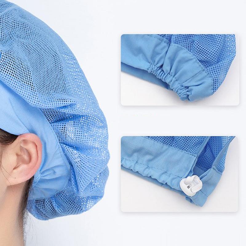 Factory Mesh Hat Mesh Ventilation Catering Canteen Kitchen Anti Falling Mesh Hat Factory Workshop Hair Gathering Hat Shawl Hat