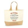 Tote Bag - PLANETEE - An Equally Brilliant Cassandra Forget - Jute - Beige - Sturdy Handles