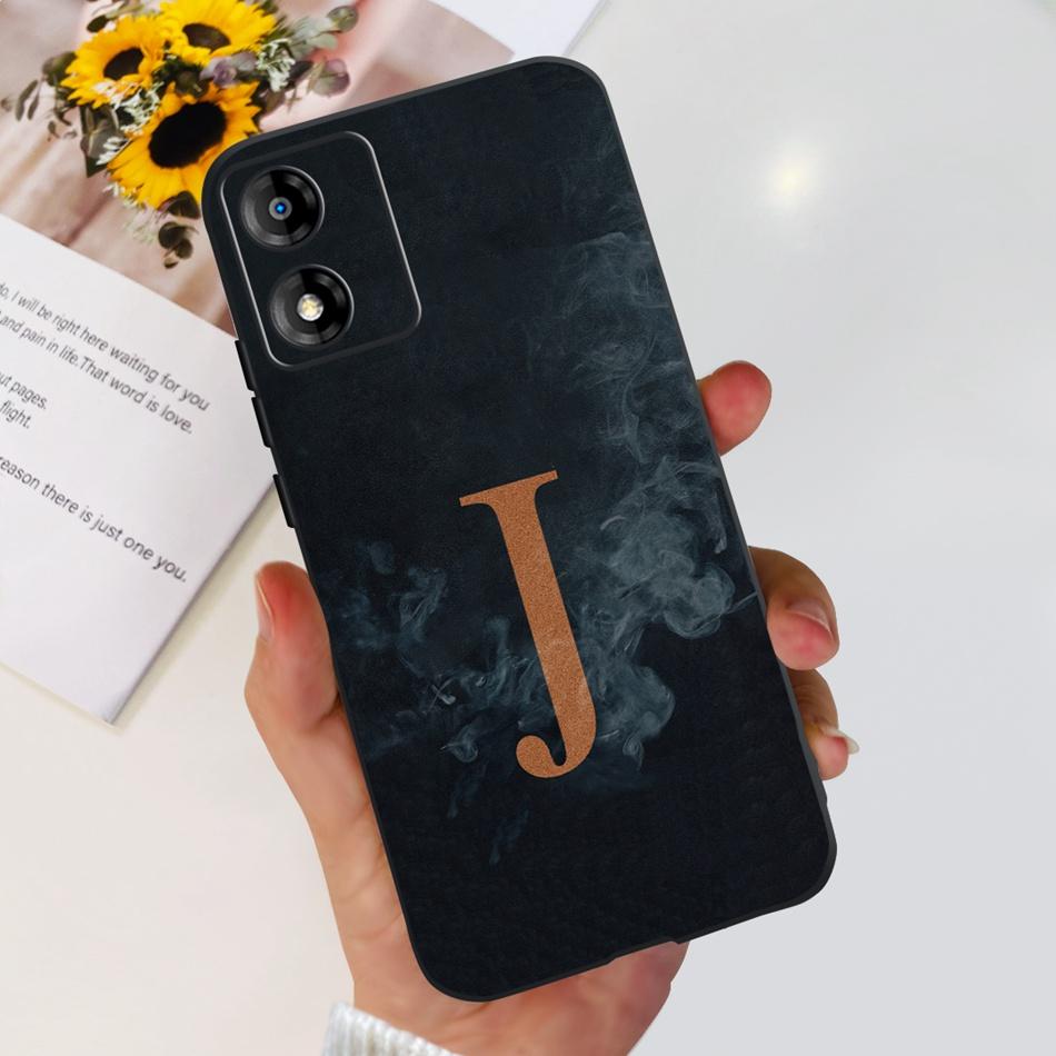 For Motorola Moto E13 Case MOTO E13 E 13 4G Cute Letter Soft Silicon TPU Slim Phone Back Cover