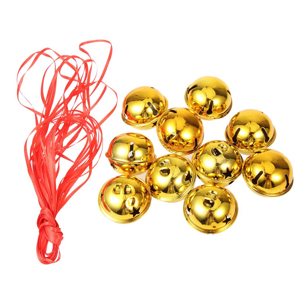 Buy 11Pcs Five-point Star Christmas Bells Mini Creative Shiny Rattle ...