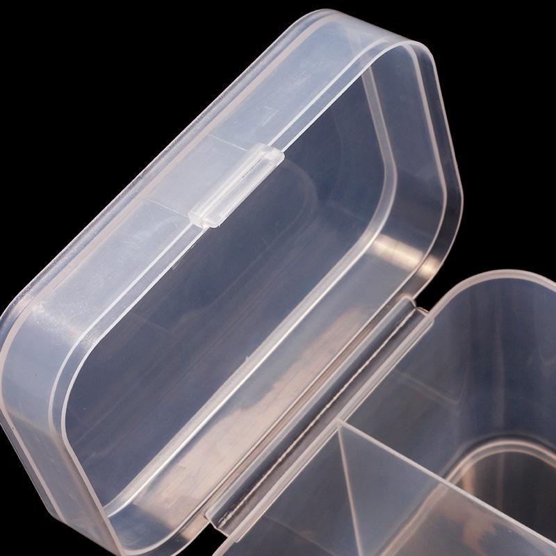 Japanese Nail Art Towel & Cotton Pad Storage Box with Double Compartment