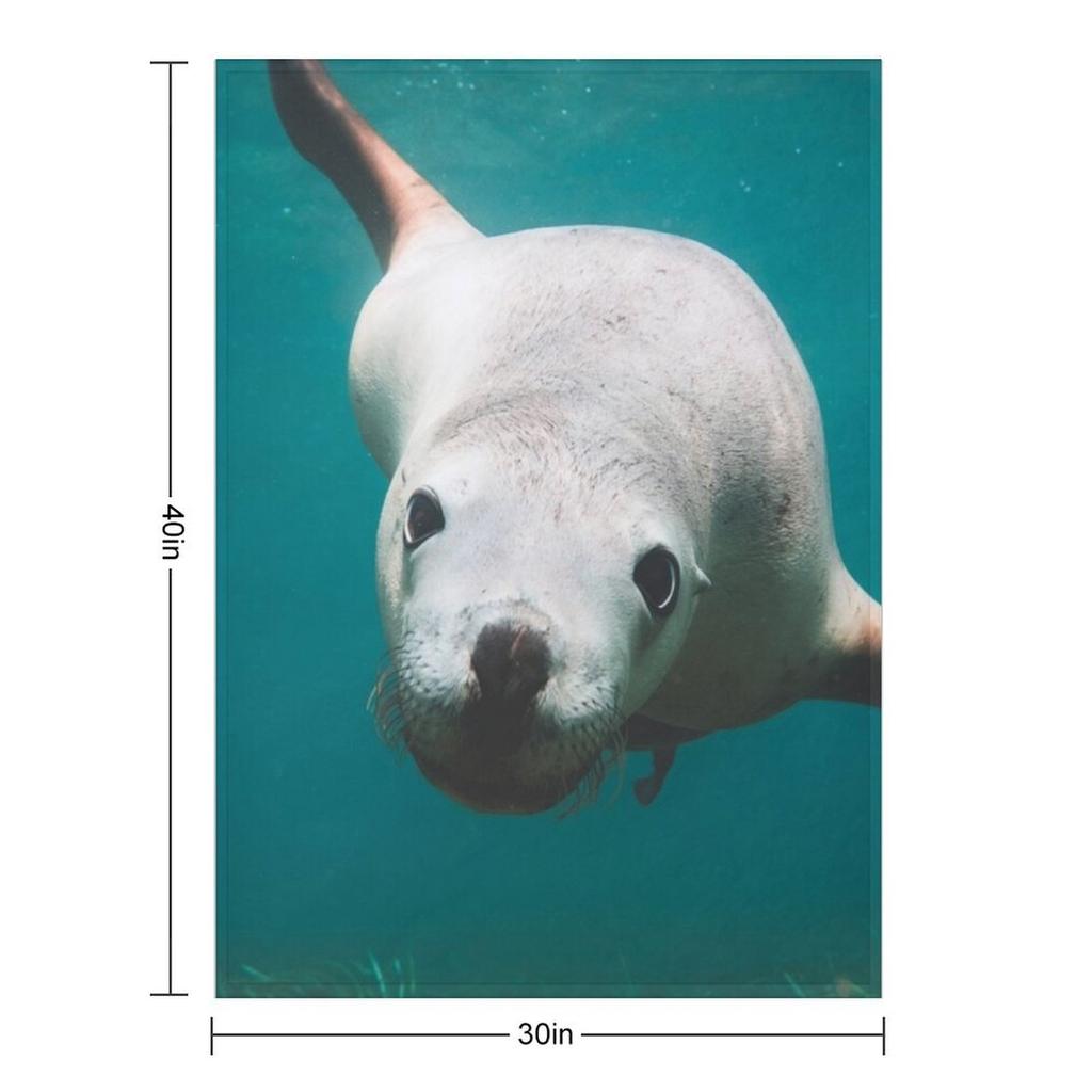 Seal Throw Blanket Loose Flannel Thin Bed Blankets