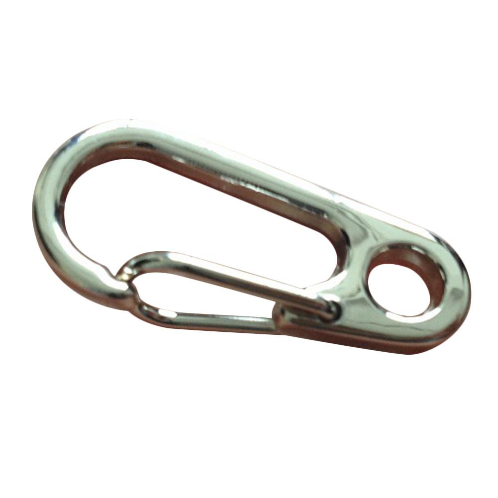 Outdoor Mini Portable Carabiner Hook Stainless Steel Keychain Buckle Release Keyring Tents Spring Snap Hook