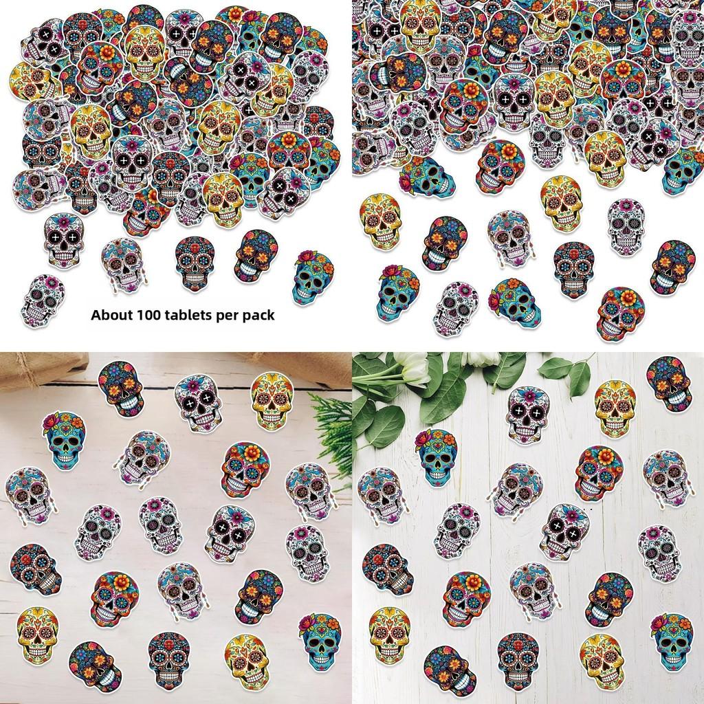 Day Of The Dead Skeleton Confetti For Halloween Party Supplies Decor Celebration