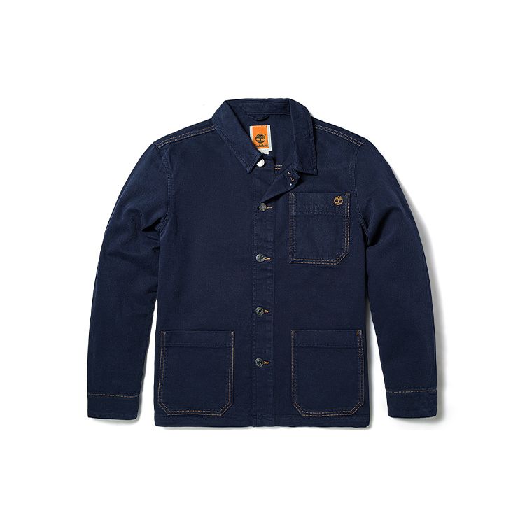 

Timberland Casual Denim Jacket Unisex Jackets Indigo A6QNS-DM2 M