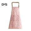 One Size Cooking Apron Large Pocket Durable Women Floral Printed Wipe Hand Kitchen Apron
