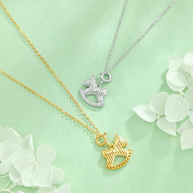 S925 Sterling Silver Zodiac Birth Year Pendant Necklace 2026 - Women's Light Luxury Clavicle Chain