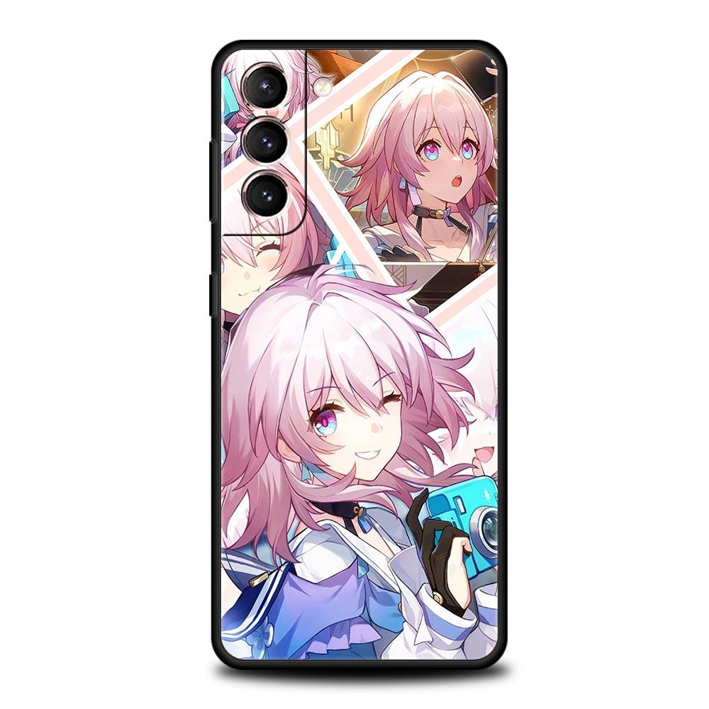 Carcasă de telefon Honkai Star Rail moale pentru Samsung Galaxy S24 S23 S22 S20 Ultra S21 FE 5G S10 S9 Plus S10E S8 20 silicon TPU capac