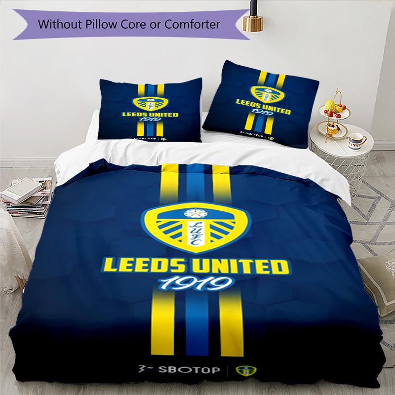 Fc Crest Design Printed Pattern Duvet Cover Set – includes 1 duvet cover and 2 matching pillowcases Bedroom decor Christmas gifts