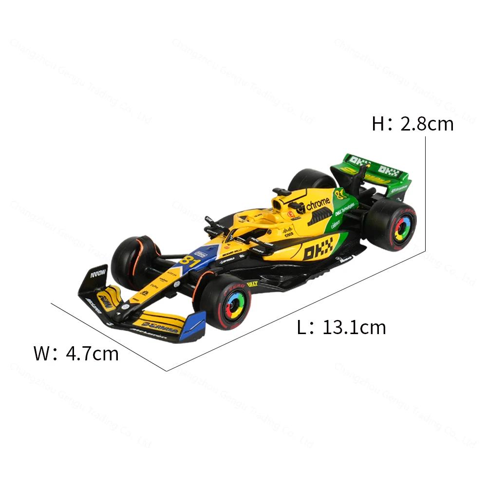 Bburago 1:43 Mclaren 2024 MCL38 F1 Fórmula 1 Vehículos de Fundición a Presión Modelo Coleccionable Juguetes de Carreras