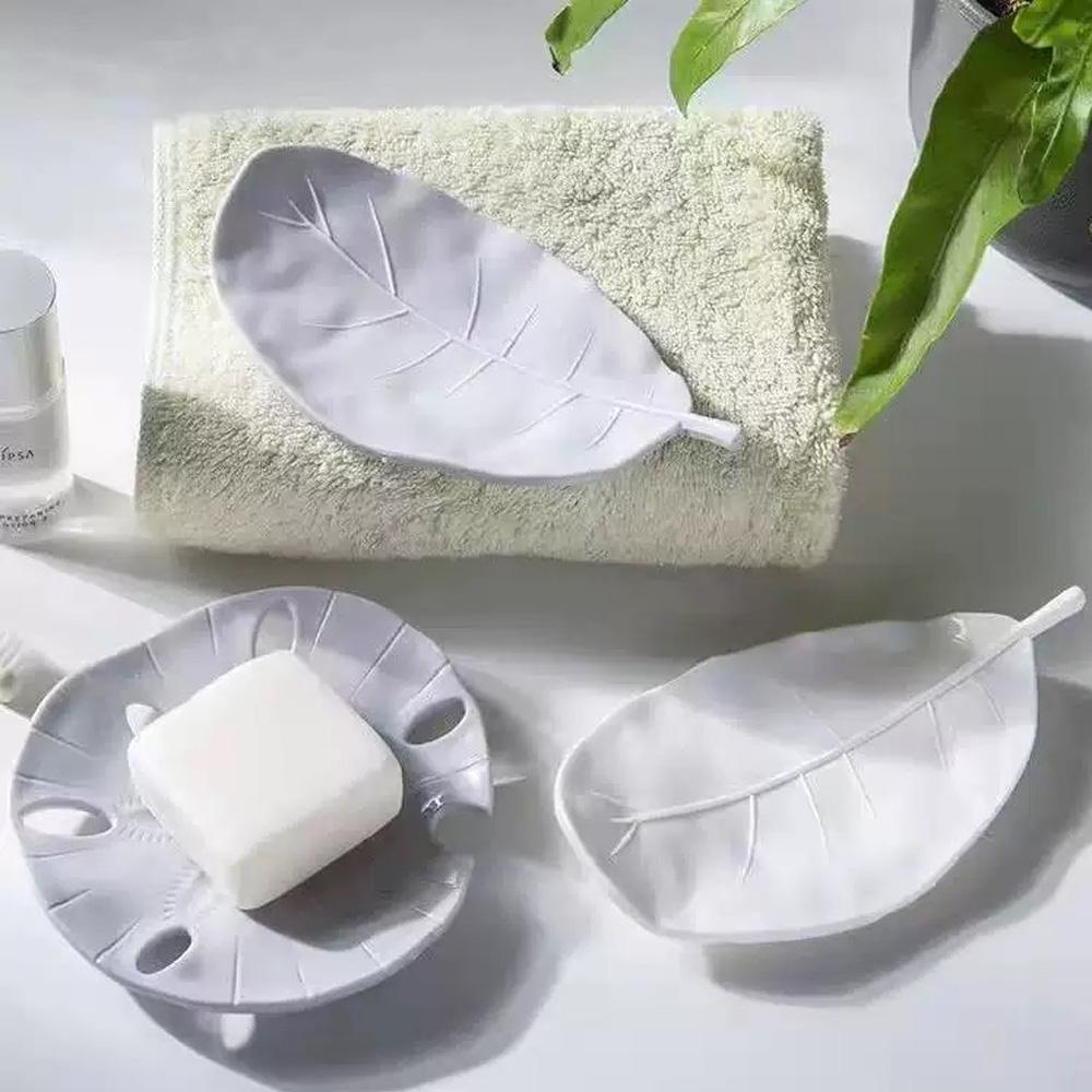 1PC Creative Alien Leaf Soap Box, Suitable for Home Soap Storage, Desktop Ornaments, Etc