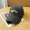 Color Solid Simple Letter Embroidery Women Summer Casual Sunshade Cap Baseball