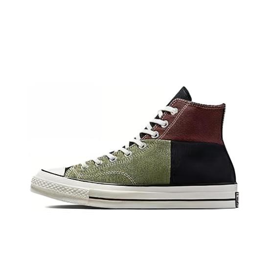

Converse Chuck 70 High Crafted Patchwork - Trolled Green Earth Brown - A04509C EU 46.5 зелений