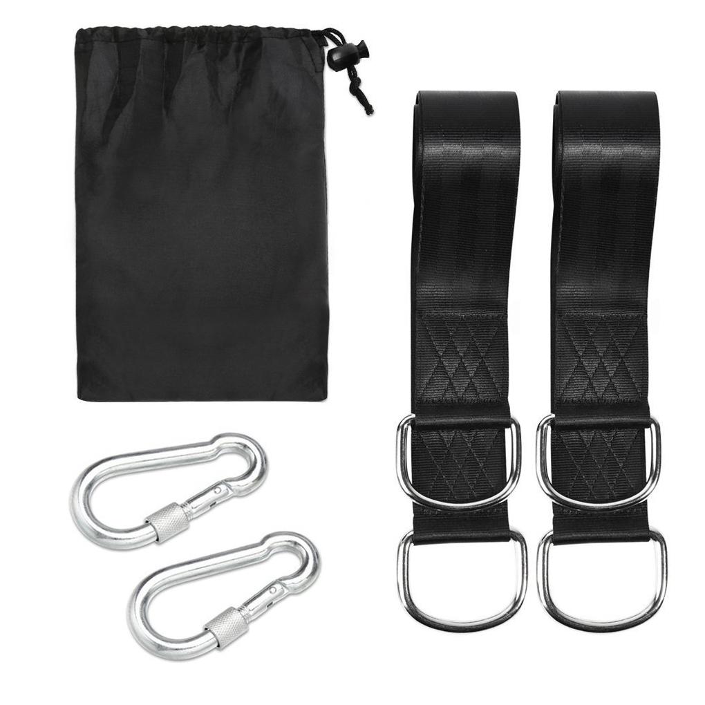 

2 Pieces Tree Swing Straps Hanging Rope Camping Portable Hanger Hook Hiking Fishing Reusable Replacement Accessories