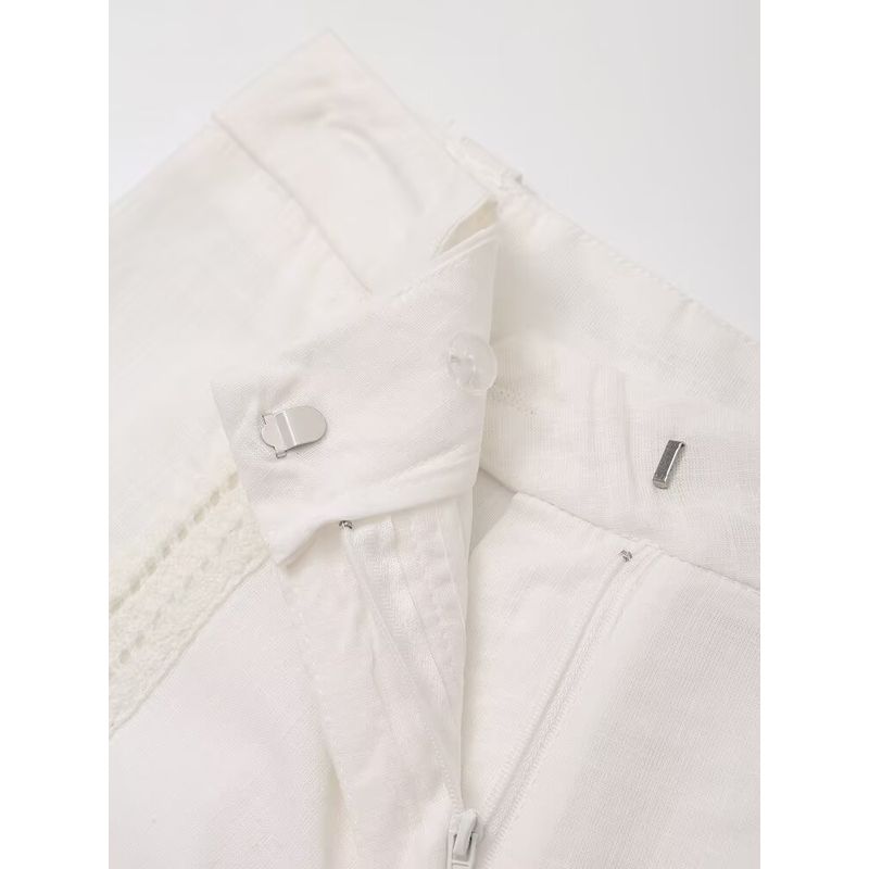 Kaslead New Arrival Women's Clothing Fashion Style Fashion Casual High Waist Hollow Out Stitching Pants 4786262