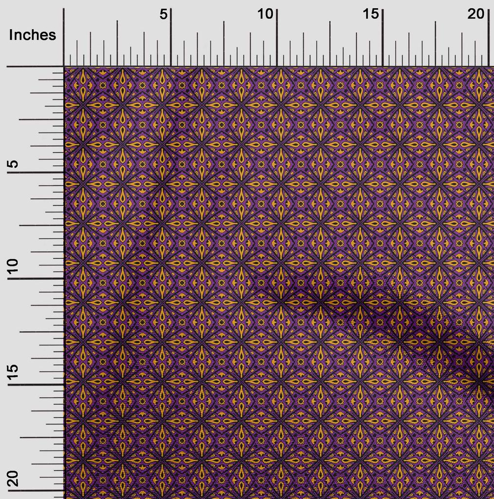 oneOone Cotton Flex Fabric Geometric Ethnic Fabric Prints By Yard 40 Inch