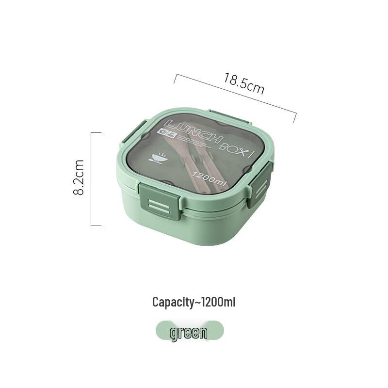 ZISIZ Portable Microwaveable Partitioned Lunch Box