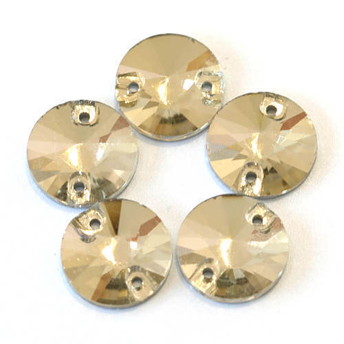 Diy Crystal Glass Hand Sewn Drill Round Clothing Wedding Dress Creative Jewelry Accessories Satellite Hand Sewn Drill