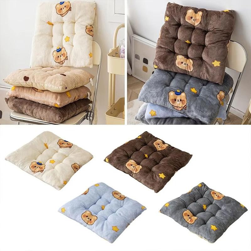 1 ks Podložka pod hýždě pro domácí a kancelářskou židli Podložka Protiskluzová Plyšová Zesílený Zádový Polštář 40x40cm Čtvercová Sedací Podložka