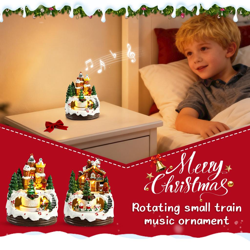 Glowing Gingerbread House With Lights - Animated Christmas Decoration For Indoor Festive Display