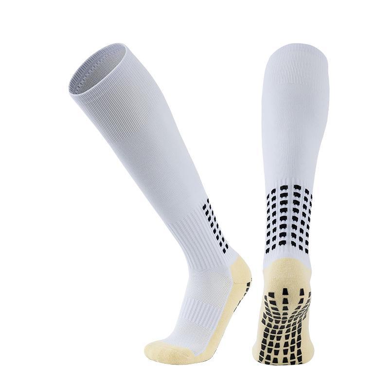 

Утолщенные нескользящие длинные футбольные гетры с высоким верхом для взрослых — дышащие и идеально подходят для тренировок Adult size белый