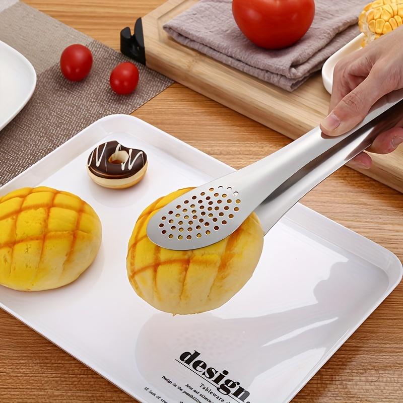 1Pcs Multifunction Stainless Steel Food Tongs Non-stick BBQ Kitchen Cooking for Cake Steak Serving Utensil Kitchen Tools