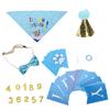 Dog Birthday Party Supplies Scarf Birthday Hat Happy Birthday Banners Dog Paw Balloon Dog Birthday Set